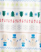 Adult Star Print Long-Sleeve 2-Piece Pyjamas - Green, image 3 of 4 slides